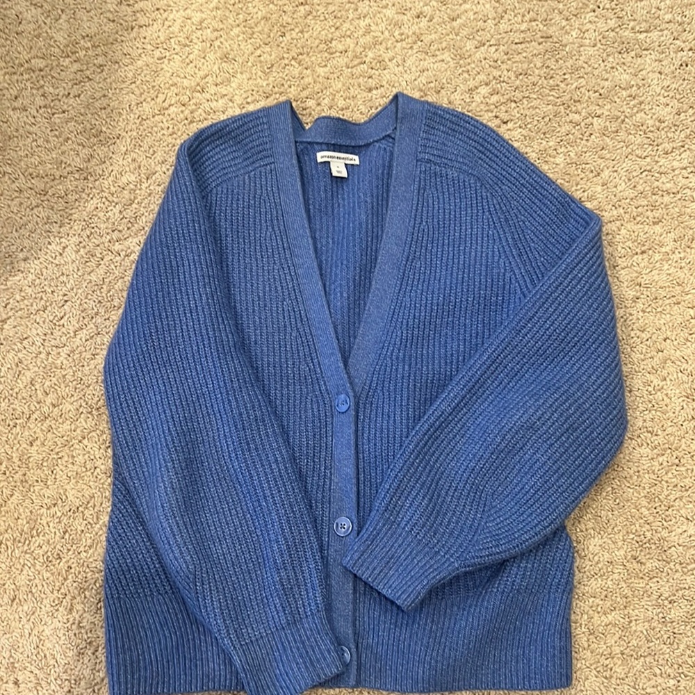 Blue knit sweater
